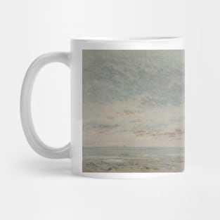 Low Tide at Trouville by Gustave Courbet Mug